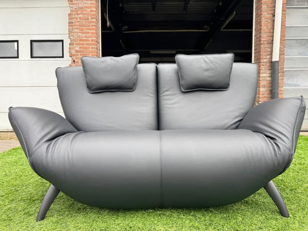 Bankstel LEOLUX Panta Rhei leren relax elektrisch bank, Huis en Inrichting, Zetels | Zetels en Chaises Longues, Zo goed als nieuw