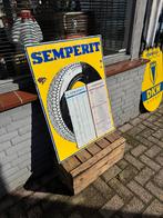 SEMPERIT banden emaille reclamebord, Verzamelen, Ophalen, Gebruikt, Reclamebord