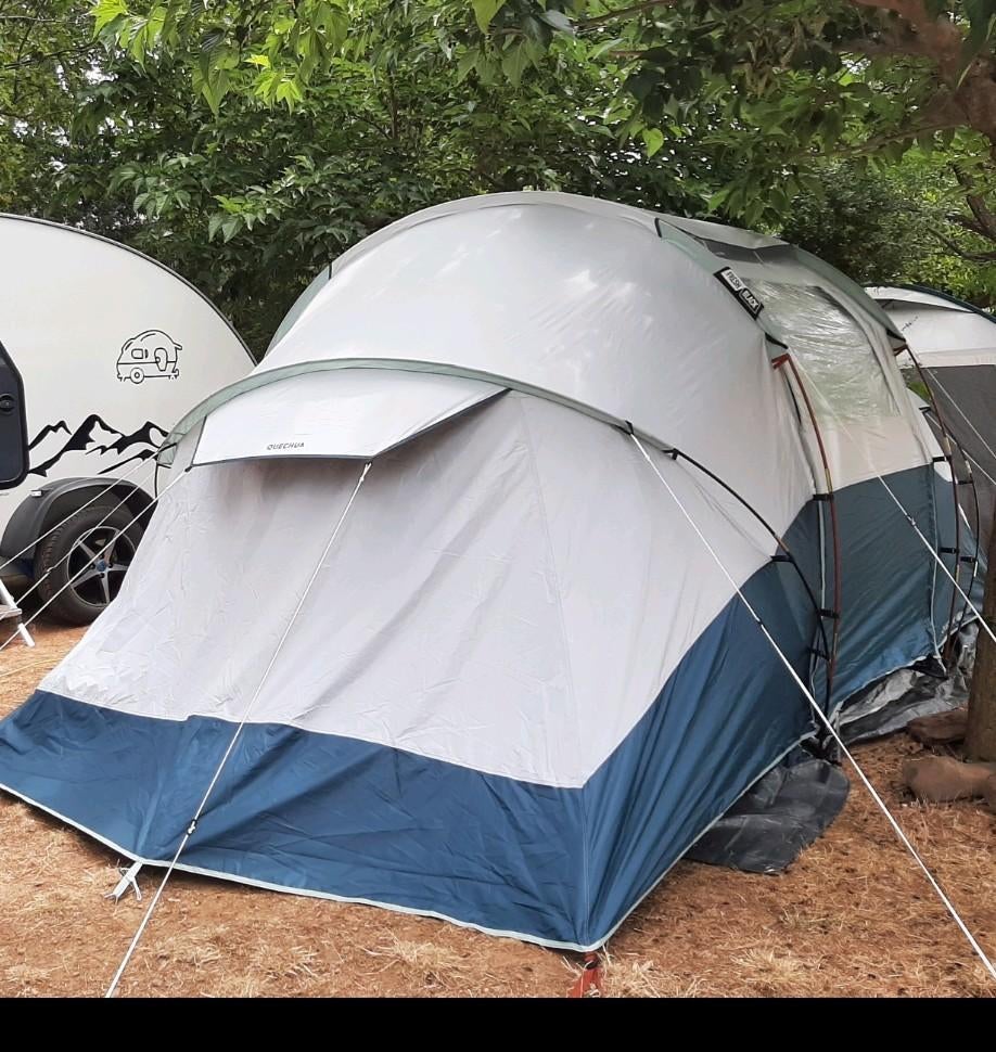 quechua kampeertent 4 pers.Fresch en Black Arpenaz 4.2, Caravanes & Camping, Tentes, Enlèvement