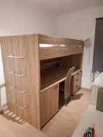 Hoogslaper met bureau en 2 ladekasten - compleet pakket, Huis en Inrichting, Slaapkamer | Stapelbedden en Hoogslapers, Ophalen