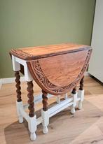 Schitterende ovale tafel - massief eikenhout - inklapbaar, Huis en Inrichting, Tafels | Bijzettafels, Ophalen, Ovaal