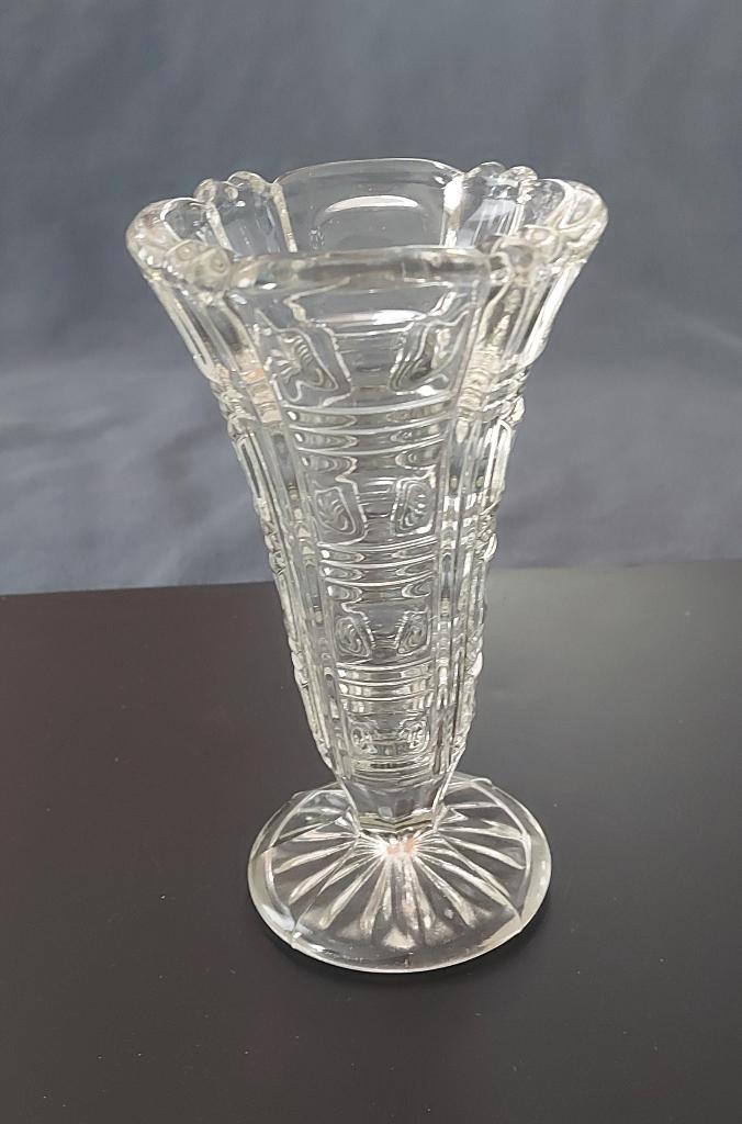 Petit vase transparent vintage, Maison & Meubles, Accessoires pour la Maison | Vases, Comme neuf, Moins de 50 cm, Verre, Enlèvement