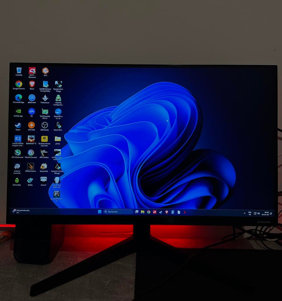 Écran Samsung 24” Full HD IPS (F24T352FHR) – Très bon état, HDMI, IPS, Full HD, Zo goed als nieuw