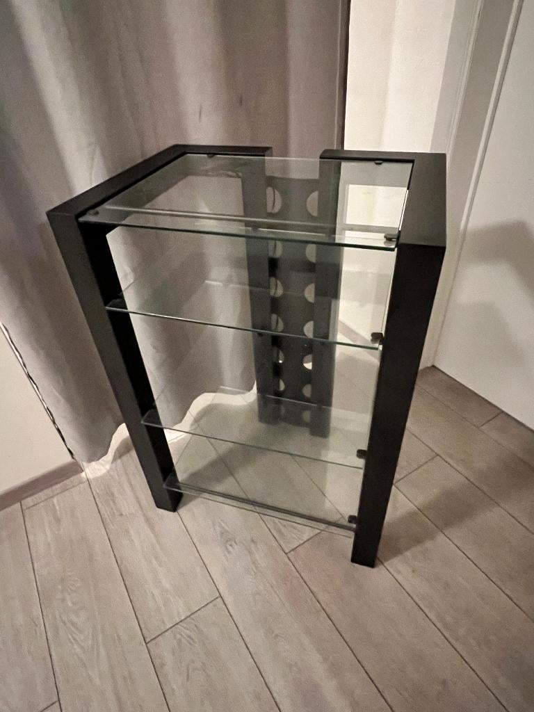 sterio-kast met glas, Ophalen, Zo goed als nieuw, Overige merken