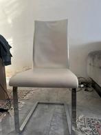Eet tafel stoelen, Maison & Meubles, Chaises, Enlèvement, Blanc, Cuir, Cinq, Six Chaises ou plus