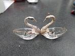 Peper en zout stel zwanen met lepeltjes, Antiek en Kunst, Ophalen