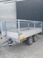 Remorque à benne de 750 kg de 3m10 x 1m55 en très bon état !, Enlèvement, Utilisé