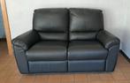 Canapé 2 places relax Cuir noir, Maison & Meubles, Canapés | Salons, Moins de 75 cm, Comme neuf, Enlèvement, 150 à 200 cm