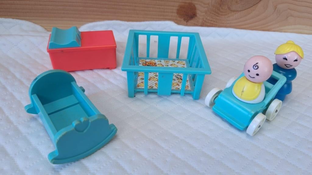 Fisher price original little people - vintage - babykamer, Ophalen of Verzenden, Gebruikt, Speelset