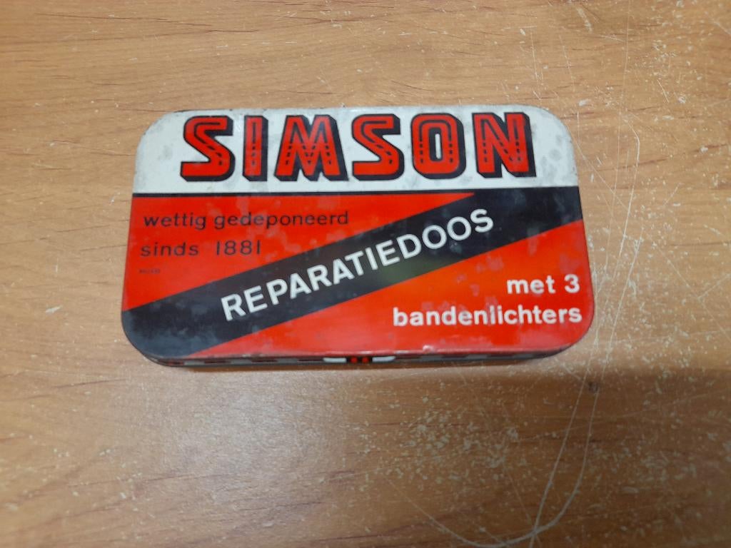 ancienne boite simson reparation outils rustine, Verzenden, Gebruikt, Overige, Overige merken