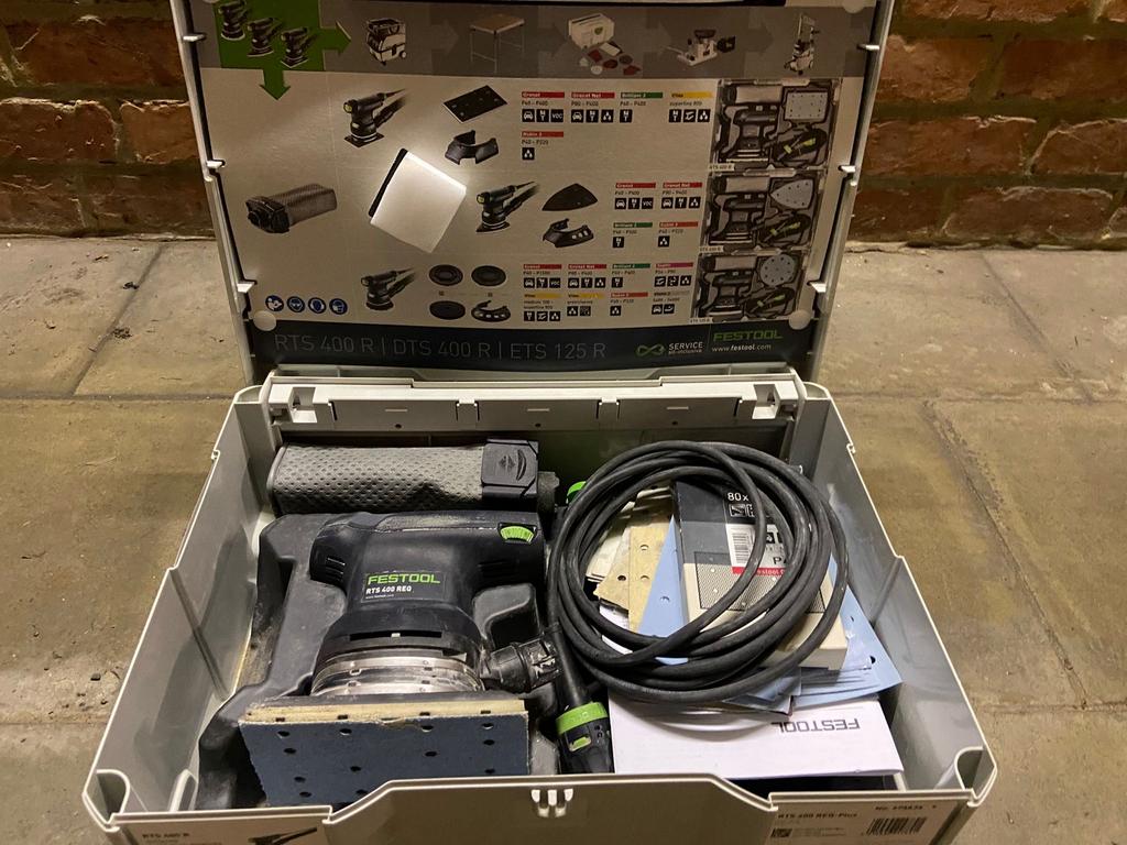 Ponceuse Festool RTS 400 REQ + Coffret Systainer, Ophalen, Zo goed als nieuw