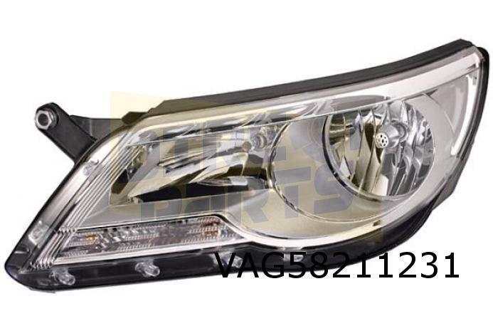 Volkswagen Tiguan (1/08-5/11) Koplamp Rechts Origineel! 5N19, Auto-onderdelen, Verlichting, Volkswagen, Nieuw, Verzenden