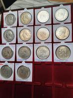 14x 5 francs leopold 1 en 2 belgie 22,5 x 14 st zilver 315 g, Ophalen, Zilver, Zilver