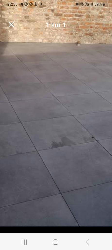 25 carrelage de terrasse, Bricolage & Construction, Dalles & Carrelages, Enlèvement