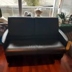 Leren zetel tweezit, Huis en Inrichting, Ophalen, Gebruikt, 100 tot 125 cm, 150 tot 200 cm