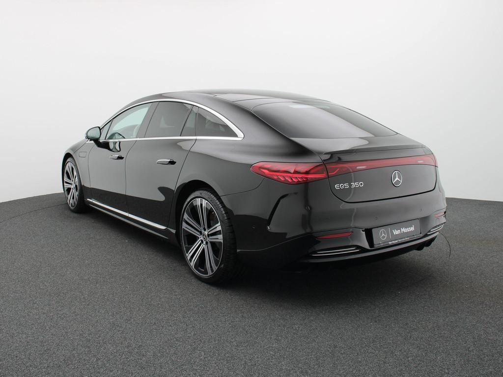 Mercedes-Benz EQS 350 Exclusive Line + LEDER + PANO DAK + HY, Auto's, Mercedes-Benz, Achterwielaandrijving, Zwart, EQS, Stadsauto