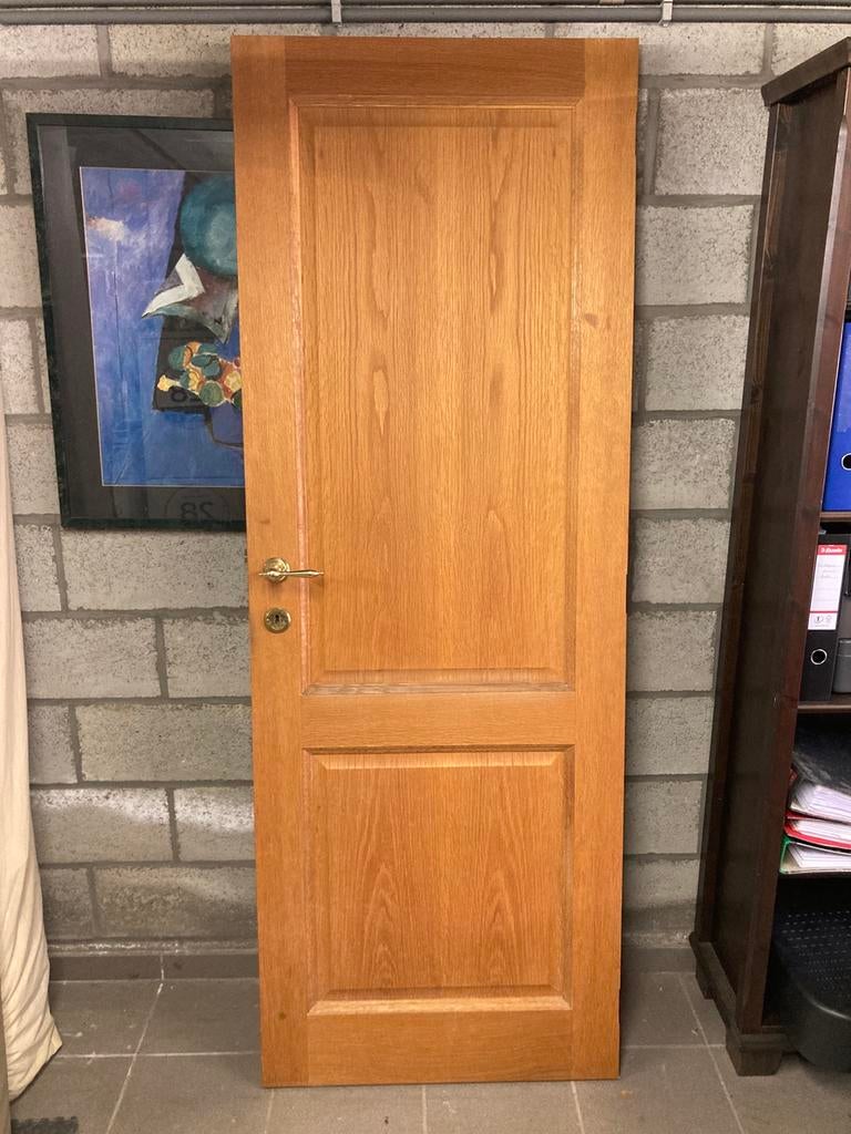 Eiken deur 73x201, Doe-het-zelf en Bouw, Ophalen, Gebruikt