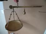 Curiosa antieke weegschaal antieke koperen weegschaal 1920, Ophalen of Verzenden