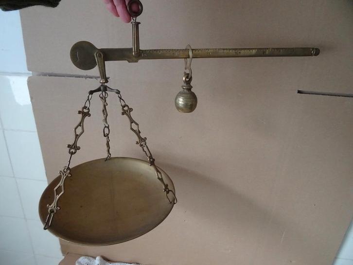 Curiosités échelle ancienne échelle en cuivre antique 1920, Antiquités & Art, Antiquités | Outils & Instruments, Enlèvement ou Envoi