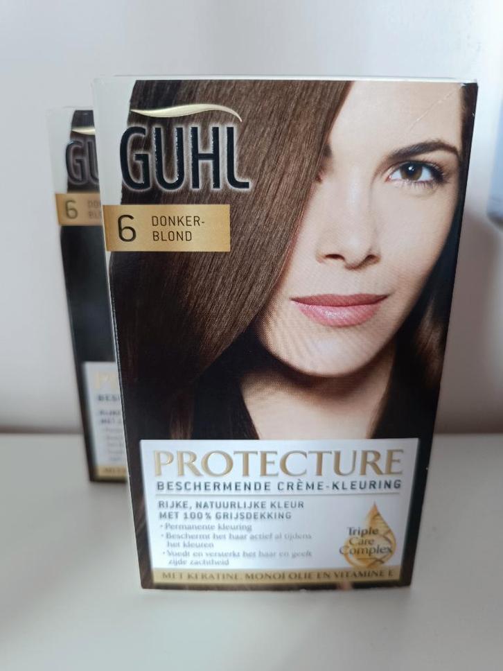 2x haarkleuring "donkerblond" van Guhl, Bijoux, Sacs & Beauté, Beauté | Soins des cheveux, Neuf, Enlèvement ou Envoi