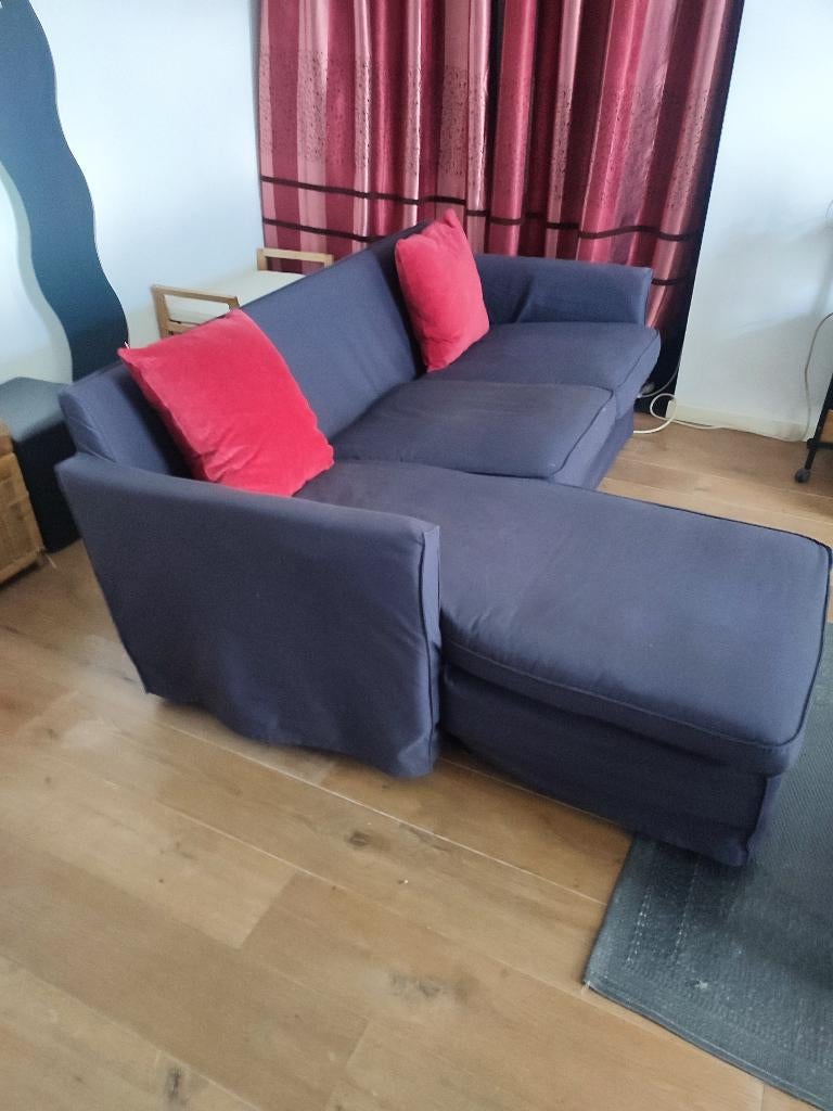 Canapé 3 places + méridienne à donner, Maison & Meubles, Canapés | Salons, Utilisé, Banc droit, Trois personnes, 150 à 200 cm