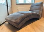 Velvet Chaise Longue Kaoni – Donkergrijs – Zo goed als nieuw, Tissus, 150 cm ou plus, Moins de 150 cm, Comme neuf