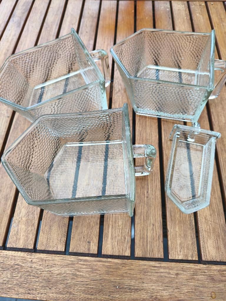 4 Tiroirs en verre, Antiquités & Art, Enlèvement