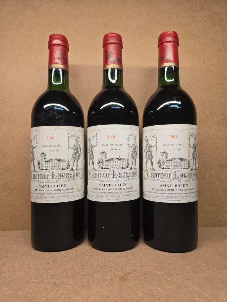 3x Ch Lagrange 1981 (St Julien Grand Cru Classé), Collections, Enlèvement