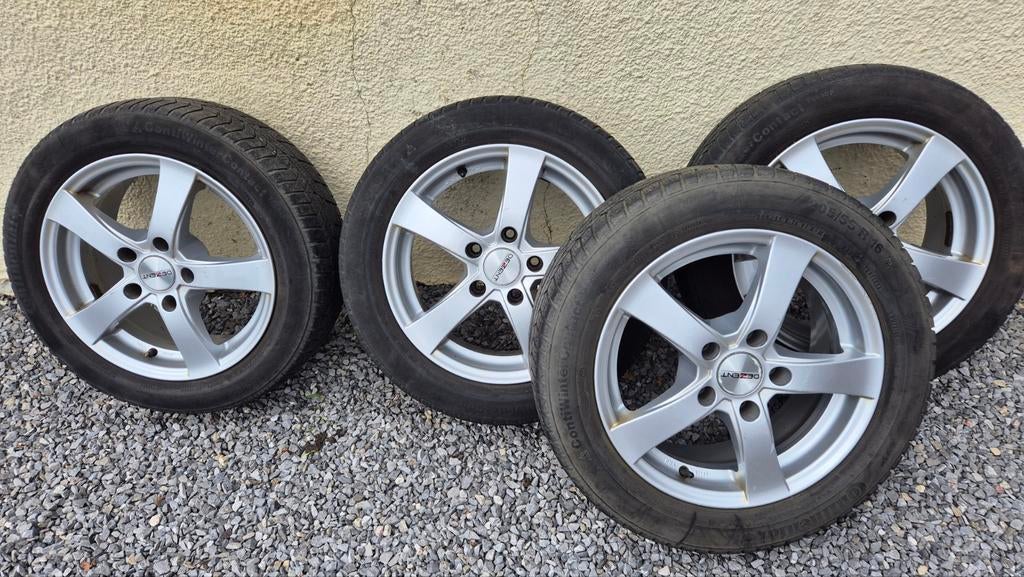 Jantes de marques Dezent entraxe 5x120 avec pneu, Autos : Pièces & Accessoires, Pneus et Jantes, 16 pouces, 205 mm, Enlèvement