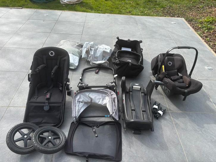 Pousette Bugaboo+ maxi cosy+ landeau+ isofix +adaptateur, Enfants & Bébés, Poussettes & Combinaisons, Utilisé, Poussette, Bugaboo