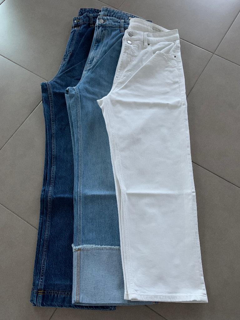 Esprit wide leg jeansbroeken dames in verschillende kleuren, Ophalen, Overige kleuren, Zo goed als nieuw, W33 - W36 (confectie 42/44)