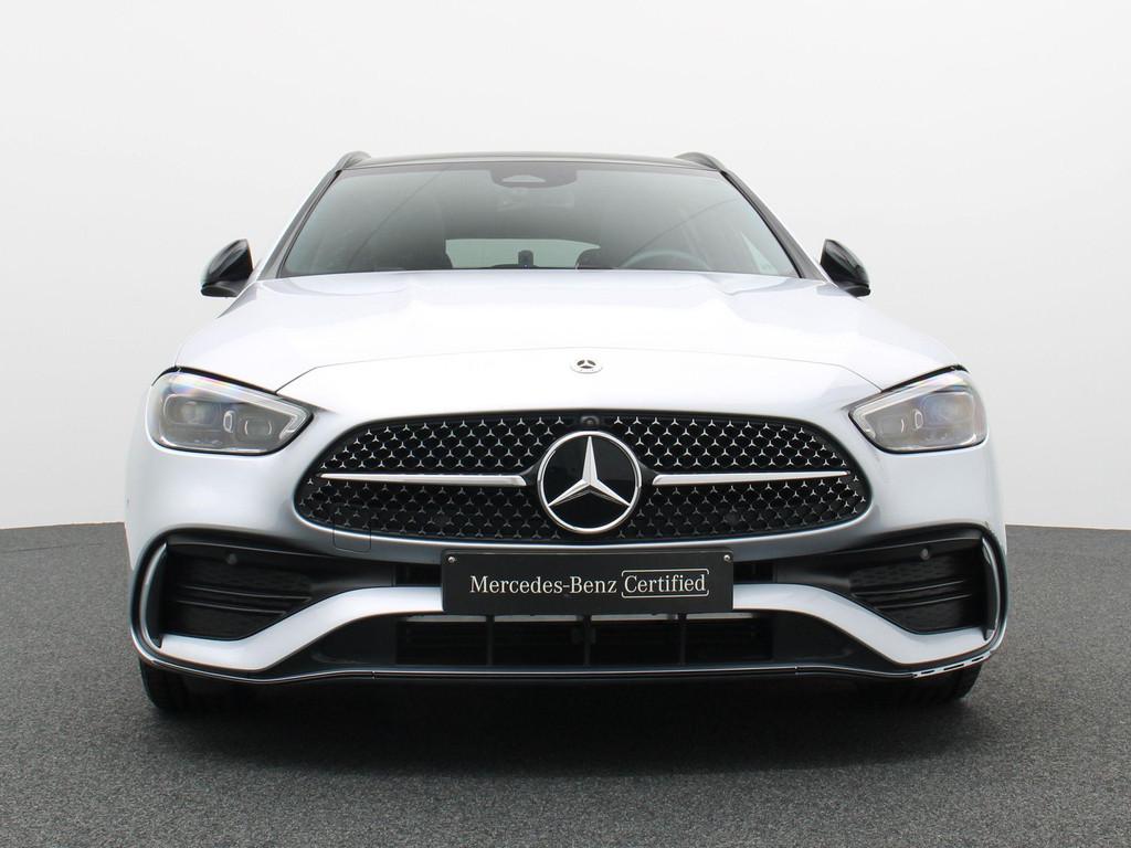 Mercedes-Benz C 300 e AMG Line Estate + PANORAMISCH DAK + DI, Auto's, Automaat, Zwart, 4 cilinders, Bedrijf