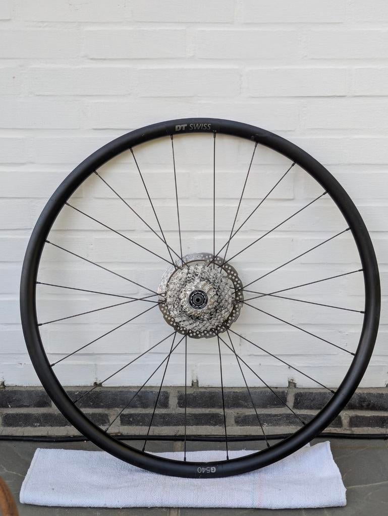 28 inch DT Swiss G540 wielen met cassette, Fietsen en Brommers, Ophalen