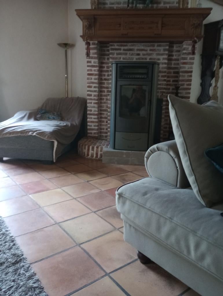 Pelletkachel, Maison & Meubles, Poêles, Enlèvement, Utilisé, Autoportant, Poêle à granulés