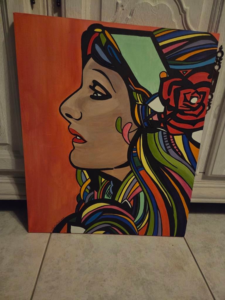 Schilderij, Antiek en Kunst, Kunst | Schilderijen | Abstract, Ophalen