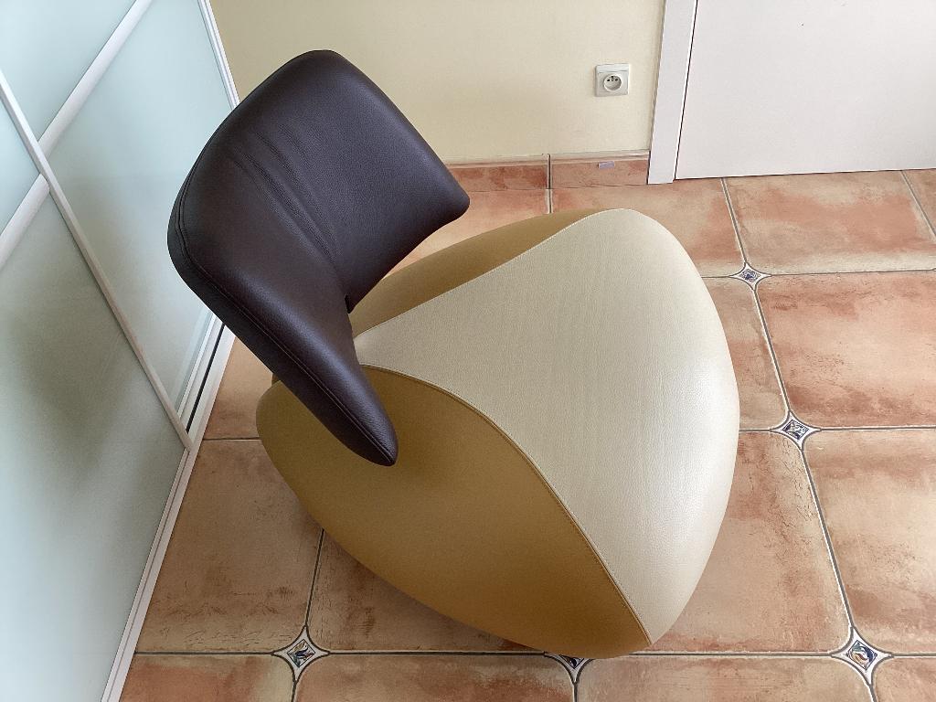 NIEUW!Leolux Pallone (paradise collectie)showroommodel!, Ophalen, Nieuw, Leer, Durlet sede knoll vitra