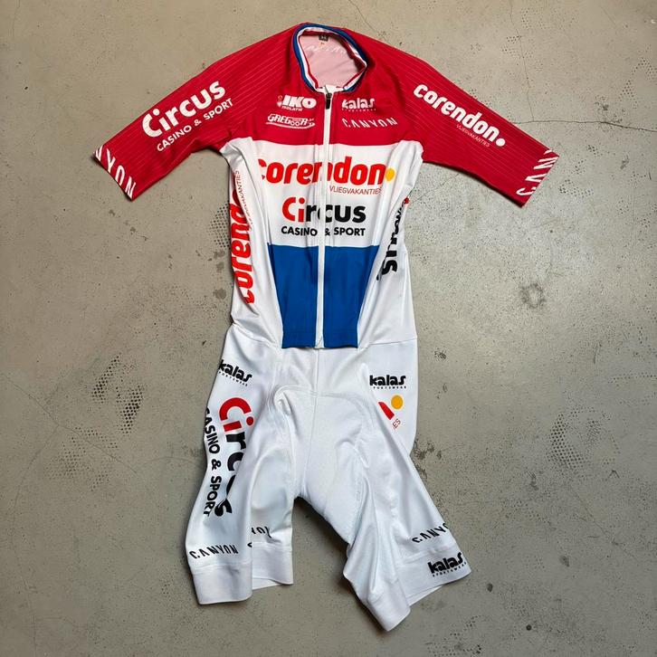 Mathieu van der Poel Corendon-Circus NK koerstrui wielertrui, Fietsen en Brommers, Fietsaccessoires | Fietskleding, Zo goed als nieuw