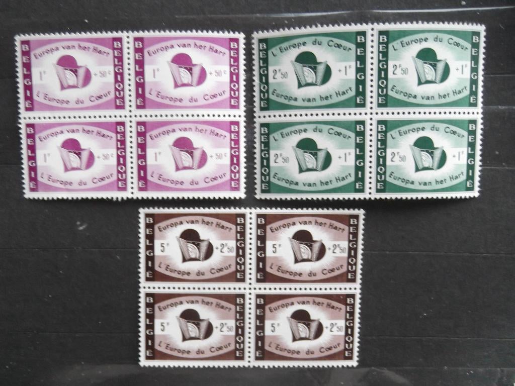 1090-1092 Europa van het hart - L’Europe du coeur MNH, Postzegels en Munten, Postzegels | Europa | België, Ophalen of Verzenden