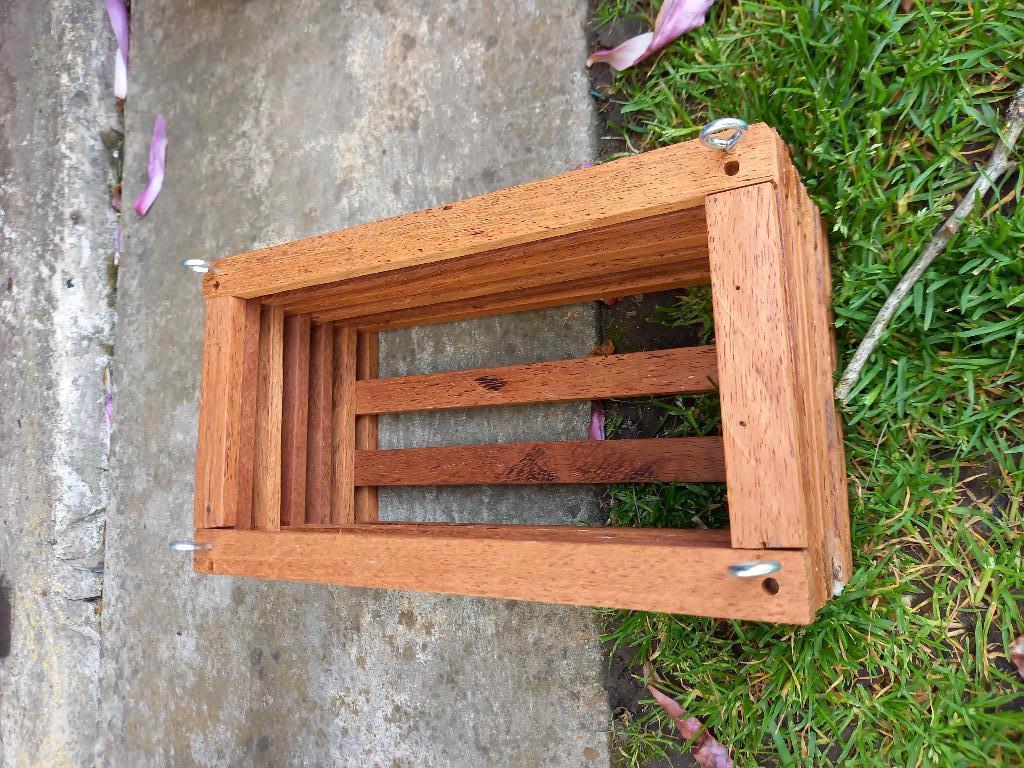 Houten mand voor orchidee, Huis en Inrichting, Kamerplanten, Ophalen