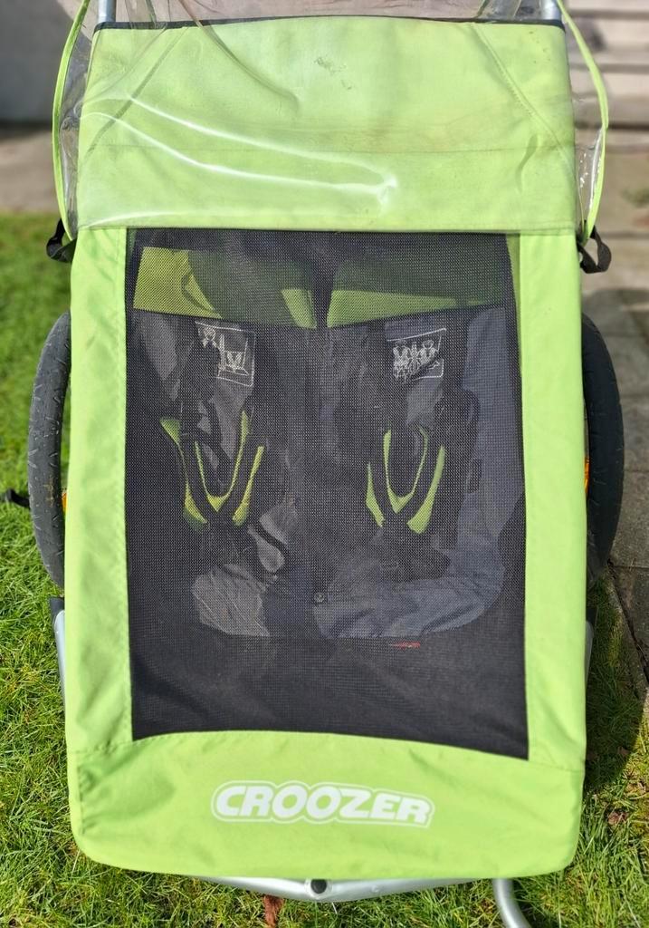 Croozer fietskar 2 kindjes, Fietsen en Brommers, Fietsaccessoires | Aanhangwagens en Karren, Ophalen