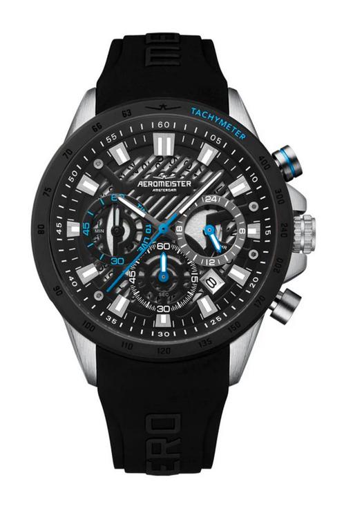 AEROMEISTER DRIVER SPORT CHRONO T.W.V.599€! NIEUW, ORIGINEEL, Handtassen en Accessoires, Sporthorloges, Nieuw, Ophalen of Verzenden