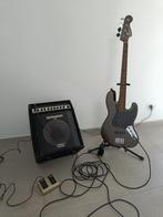 Basgitaar Fender Squire Standard Jazz Bass + Versterker, Muziek en Instrumenten, Snaarinstrumenten | Gitaren | Bas, Ophalen, Zo goed als nieuw