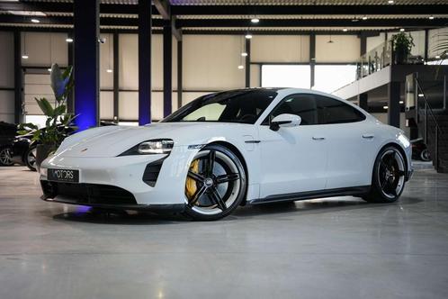 Porsche Taycan Turbo S - 93.4 kWh - sport chrono - carbon pa, Auto's, Porsche, Bedrijf, Te koop, Taycan, 360° camera, 4x4, ABS