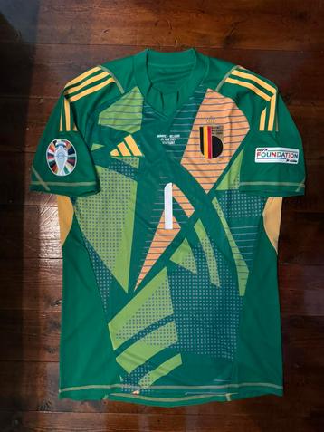 Matchworn shirt België tegen Oekraïne - Euro 2024  beschikbaar voor biedingen