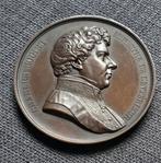 medaille Charles Rogier ( Leopold Wiener ) 1852 brons 7cm, Ophalen of Verzenden, Brons