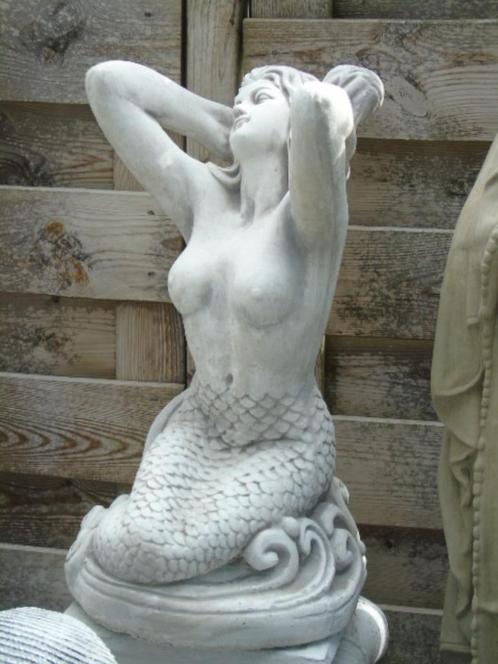 statue une sirène en pierre patinée , superbe ! grand choix, Jardin & Terrasse, Statues de jardin, Neuf, Autres types, Pierre