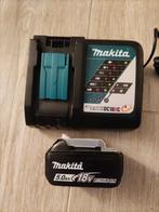 Makita batterij 18V 5Ah en oplader. Nieuw en origineel, Doe-het-zelf en Bouw, Ophalen of Verzenden, Nieuw