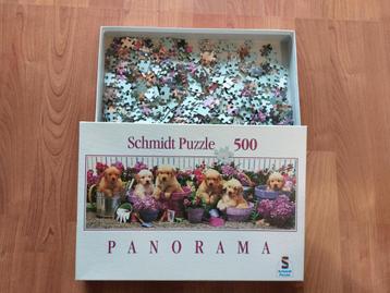 Puppy puzzel 500 stukjes beschikbaar voor biedingen