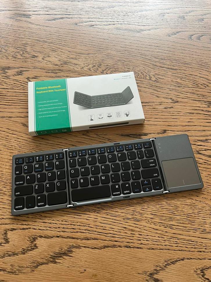 Mini clavier Bluetooth pliable taille iPhone, Informatique & Logiciels, Claviers, Neuf, Qwerty, Sans fil, Repliable, Envoi