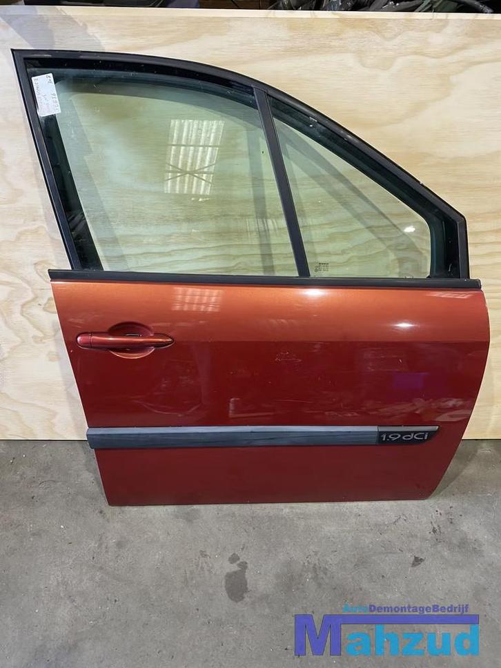 Renault Scenic 2 Rood TEB76 Rechts voor deur portier 04-09, Auto-onderdelen, Carrosserie, Deur, Renault, Voor, Rechts, Gebruikt